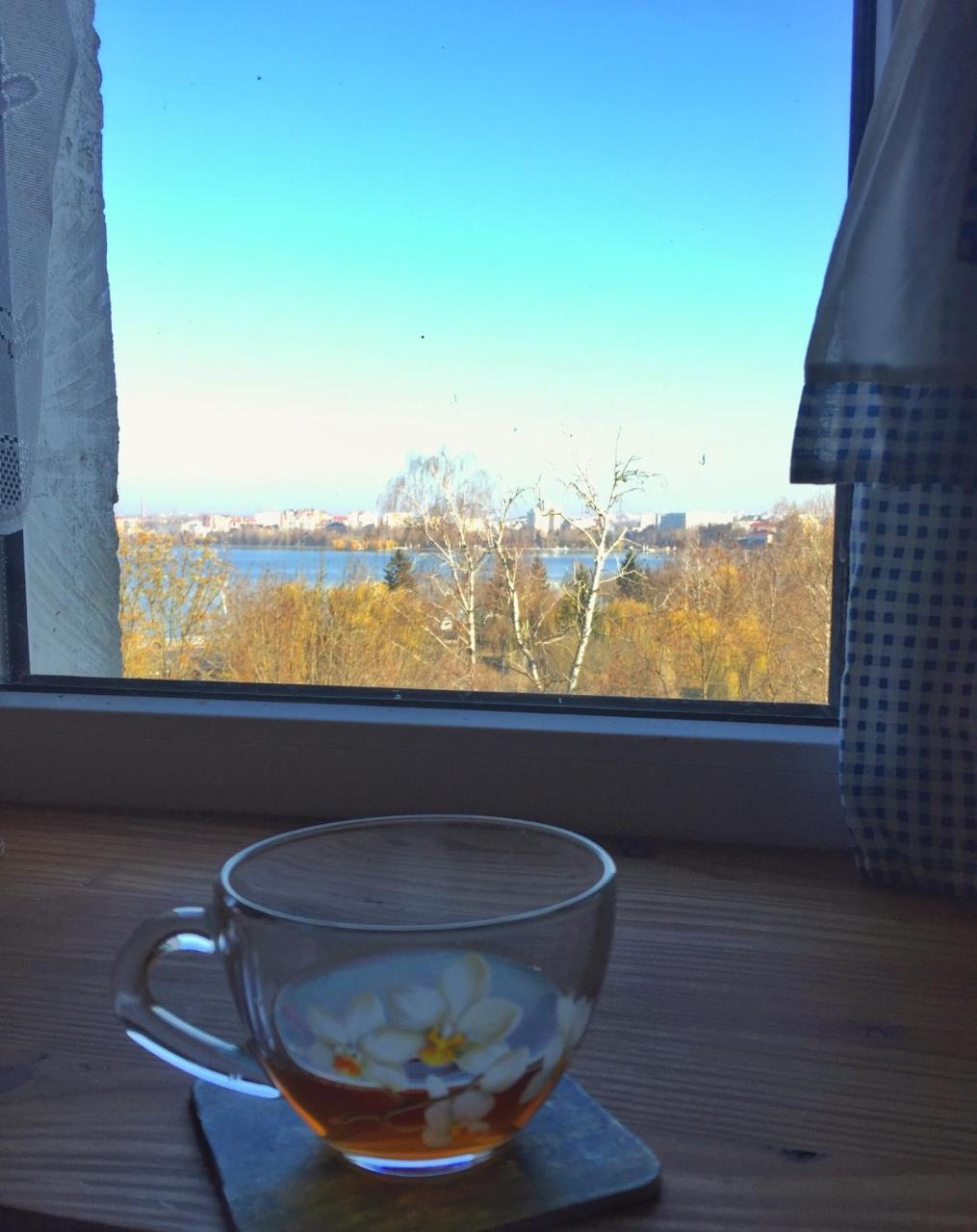 Апартаменты С Видом На Озеро Ternopil Bagian luar foto